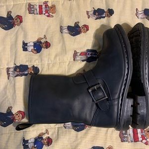 Dr. Martens Unisex Zip Up Boots Womens 9 Mens 8 Black Leather